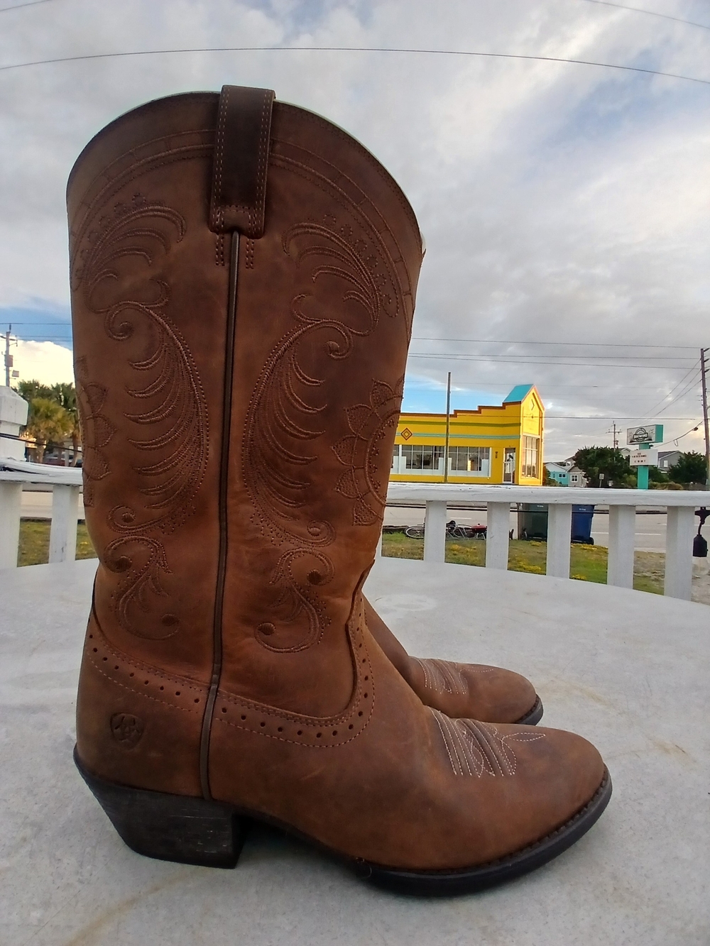 Ariat Brown Leather Western Boots